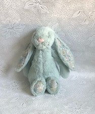JELLYCAT  SMALL BASHFUL SAGE BLOSSOM BUNNY SOFT PLUSH TOY RARE RETIRED