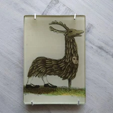 John Derian Decoupage Wall Art 3.5x4.9 inches Used No major damage