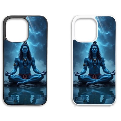 Bedruckte Gummi Clip Handy Hülle Cover iPhone Meditation Muster Geschenk ihre Mutter Papa