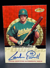 Marketplace image: 2005 Finest Landon Powell Athletics #149 Superfractor Auto 1/1