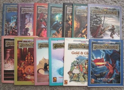 Dungeons Dragons Forgotten Realms Modules x13 Lot FR1-16 (Missing 5,8,12) Maps!