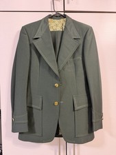 VTG 70s Hunter Haig 42S navy blue polyester leisure suit disco 31x 36pants