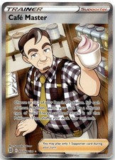 cafe master pokemon card value SR 271/184 VMAX Climax Brilliant Stars Singles Cafe Master [Reverse Holo] #133