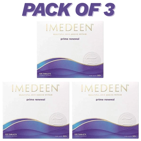 IMEDEEN Prime Renewal Pack, Skin Collagen Tablets, 3 Packs of 120