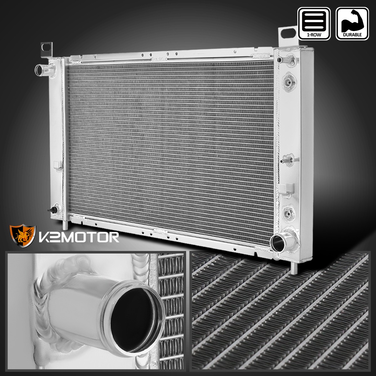 Fits 1999-2004 Chevy Silverado Sierra 1500 4.3L V6 1 Row Core Cooling Radiator
