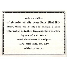 Norah Churchan Antiques Philadelphia PA 1927 Ad SAJ4-S34