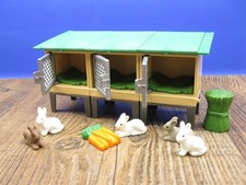 Hasenstall 3 tlg. mit Hasen & Zubehör Tiere Land City Bauernhof Playmobil G731