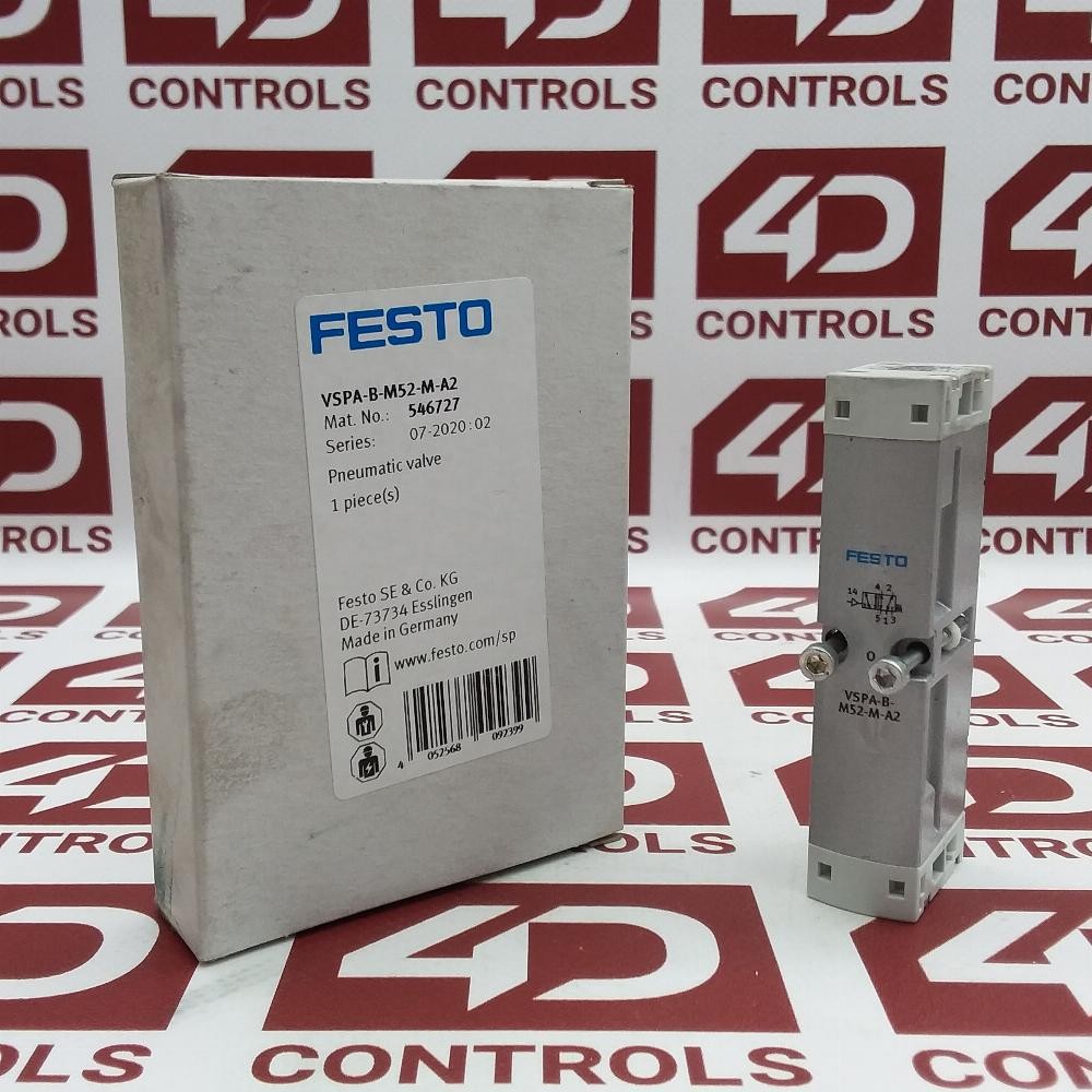 546727 | Festo | (VSPA-B-M52-M-A2), Pneumatic Valve, 550 L/Min, Opened, 2020:02