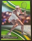 2025 Topps Chrome Tennis Lime Green Refractor Ekaterina Alexandrova #43