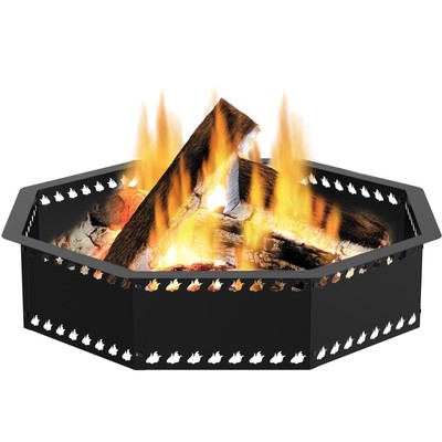 Duxeuwe 31inch Fire Pit Rings, DIY Smokeless Firepit Bowl 31inch-Octagon 