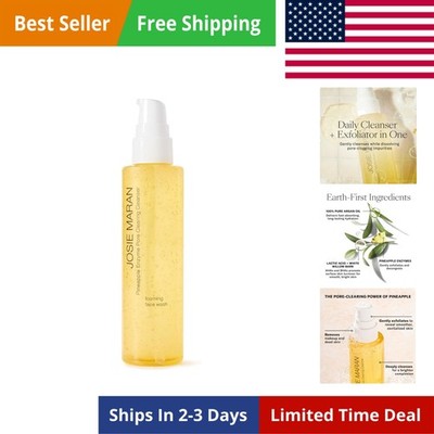 Pineapple Enzyme Foaming Cleanser - Gentle Face Wash & Pore Cleaner - Dissolv...