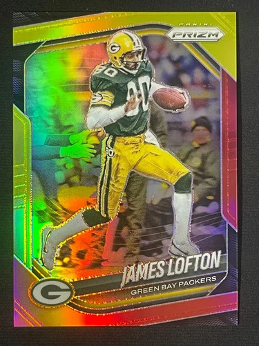2025 Panini Prizm Football Red and Yellow James Lofton #149