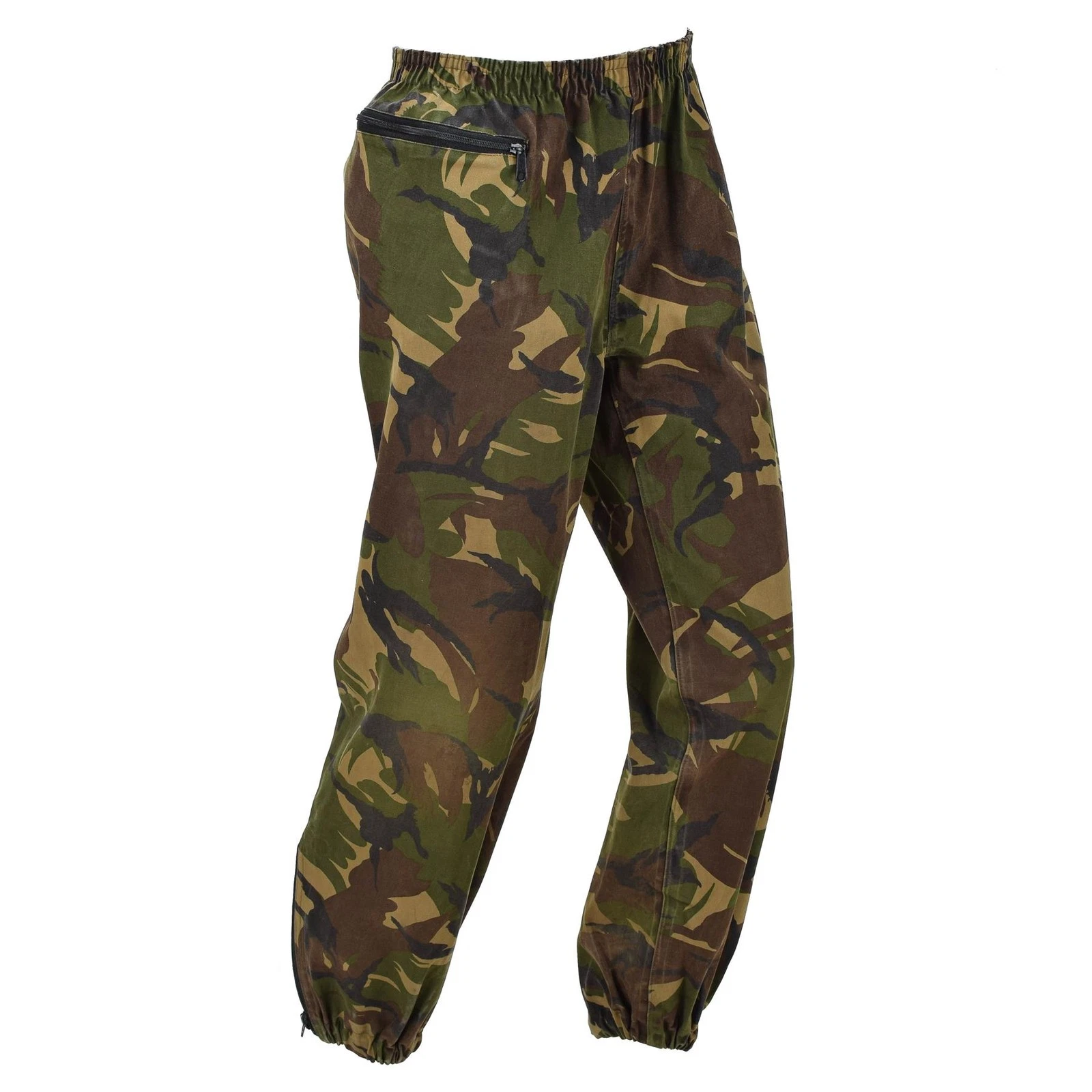 Original Dutch Military Waterproof Trousers Elasticated Waist DPM