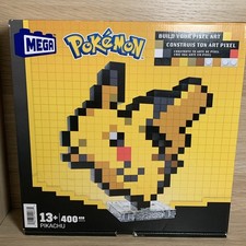 Mega HTH74 Pokemon Pikachu Pixel Art kit 400 pezzi - NUOVO SIGILLATO IN FABBRICA!!!
