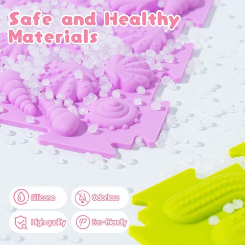 8 Pcs Sensory Mats, Sensory Tiles Puzzle Floor Mat for Kids Sensory Room Item... - Picture 3 of 7