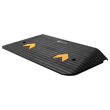Upgraded Rubber Threshold Ramp, 3" Rise Natural Rubber Non  Slip Textured Surface