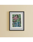 ACEO Original, Acrylic Paint, "Retro Florals #2" MeMaries, Tiny Art — photo 1