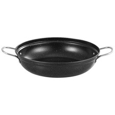  Pentola in Acciaio Inossidabile Inox Doppio Manico Wok Grande Cucina