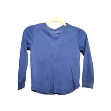 Old Navy Boys Size 8 Long Sleeve Shirt Blue Waffle - Play Condition