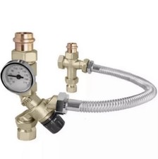 Caleffi 520516AX / 3/4" Press Union / TankMixer with Gauge / NEW!!!