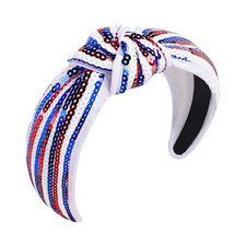 4Th of July Headband for Women Red White Blue Patriotic Headband  American Flag