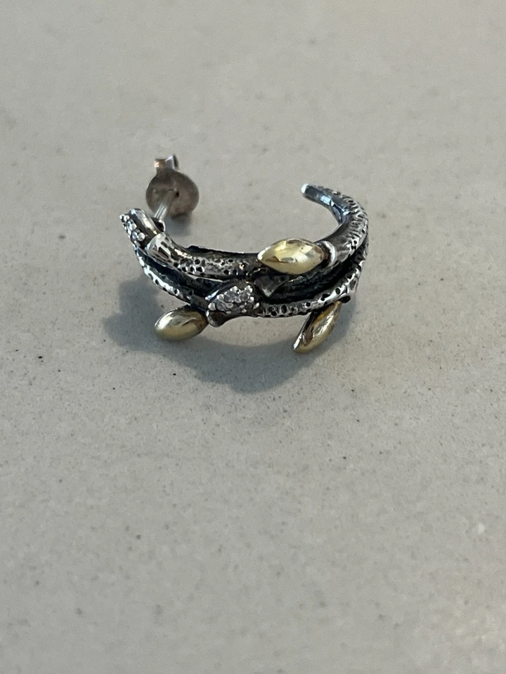 Pendiente Stephen Dweck (1) Solo 18k 925 Diamante Esterlina Fortuna Rama Rama  Foto 4 de 4