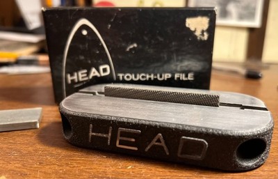 Vintage Head Ski Edge Tuning Touch Up File w/ Box, 2 Files & Instructions