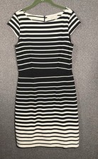 Ann Taylor LOFT Striped Cap Sleeve Dress Size 6