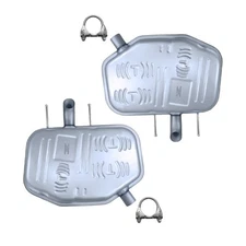 Stainless Steel Pair of Mufflers Exhaust Kit fits: 2011-2017 Buick Regal 2.4L