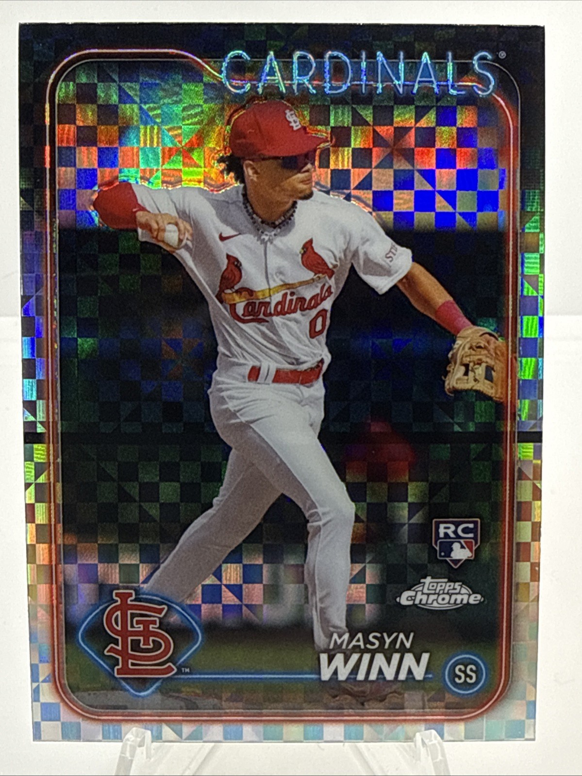 2024 Topps Chrome - Masyn Winn #189 X-Fractor (RC)