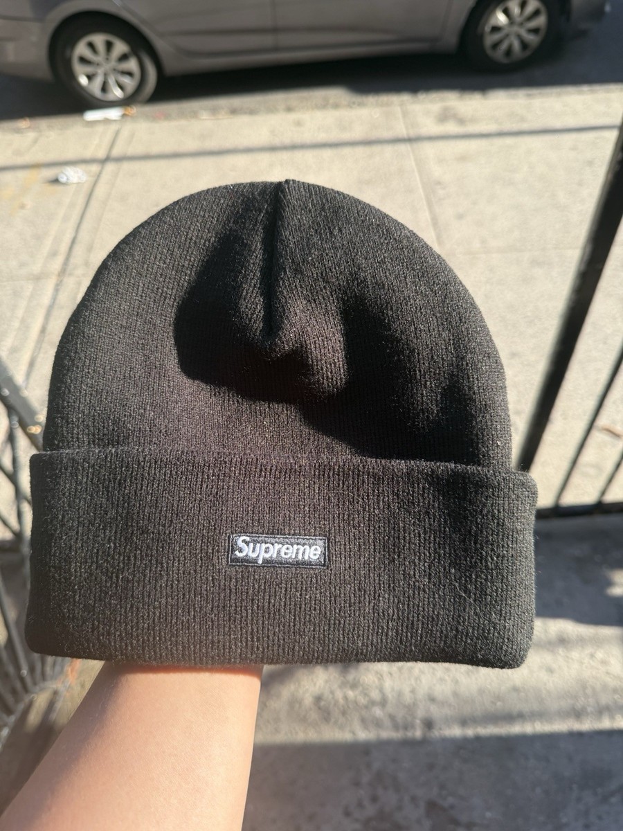 Supreme New Era Classic Logo Shop Beanie New York Black | eBay
