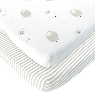 Pack and Play Sheets Fitted   Compatible with 4moms Breeze Plus Playard & Bre...