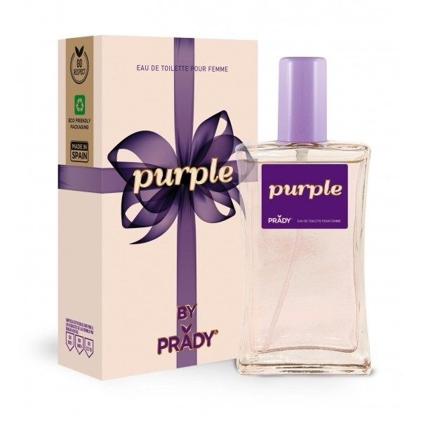 Eau de toilette Prady Purple 100ml parfum floral frais femme
