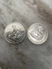 2X 1984 1 oz Engelhard Prospector Silver Round (Eagle Reverse)