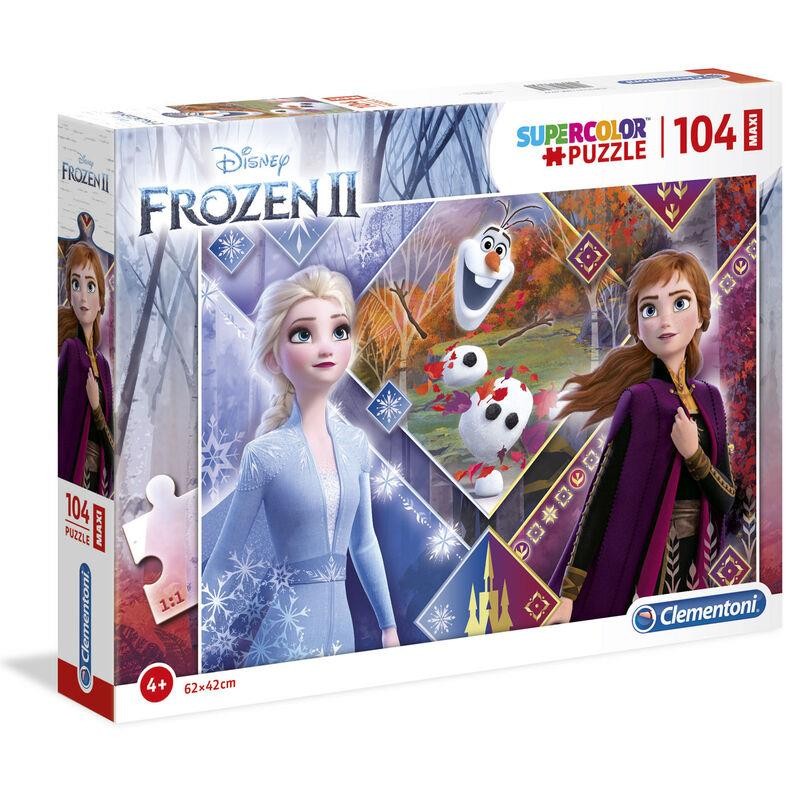 CLEMENTONI DISNEY FROZEN II  JIGSAW  PUZZLE 104 MAXI PIECES OLAF ANNA ELSA