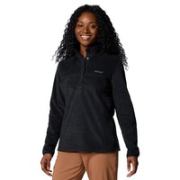 Fleece-Sweatshirt Damen, Columbia Benton Springs 1 2 Snap Pull Over Ii, Schwarz