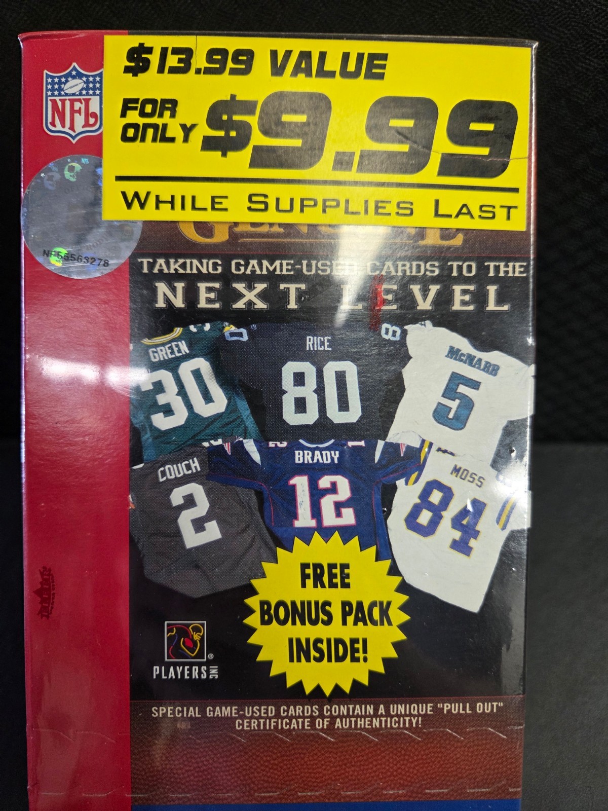 ULTRA RARE!!!- 2002 Fleer Genuine NFL Sports Cards - VALUE BOX *FACTORY SEALED*