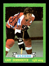 1973-74 Topps # 167 Gary Dornhoefer Autograph Signed Auto Philadelphia Flyers