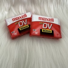 2 Maxell Mini DV 60 Minute Digital Video Cassette - New  Sealed