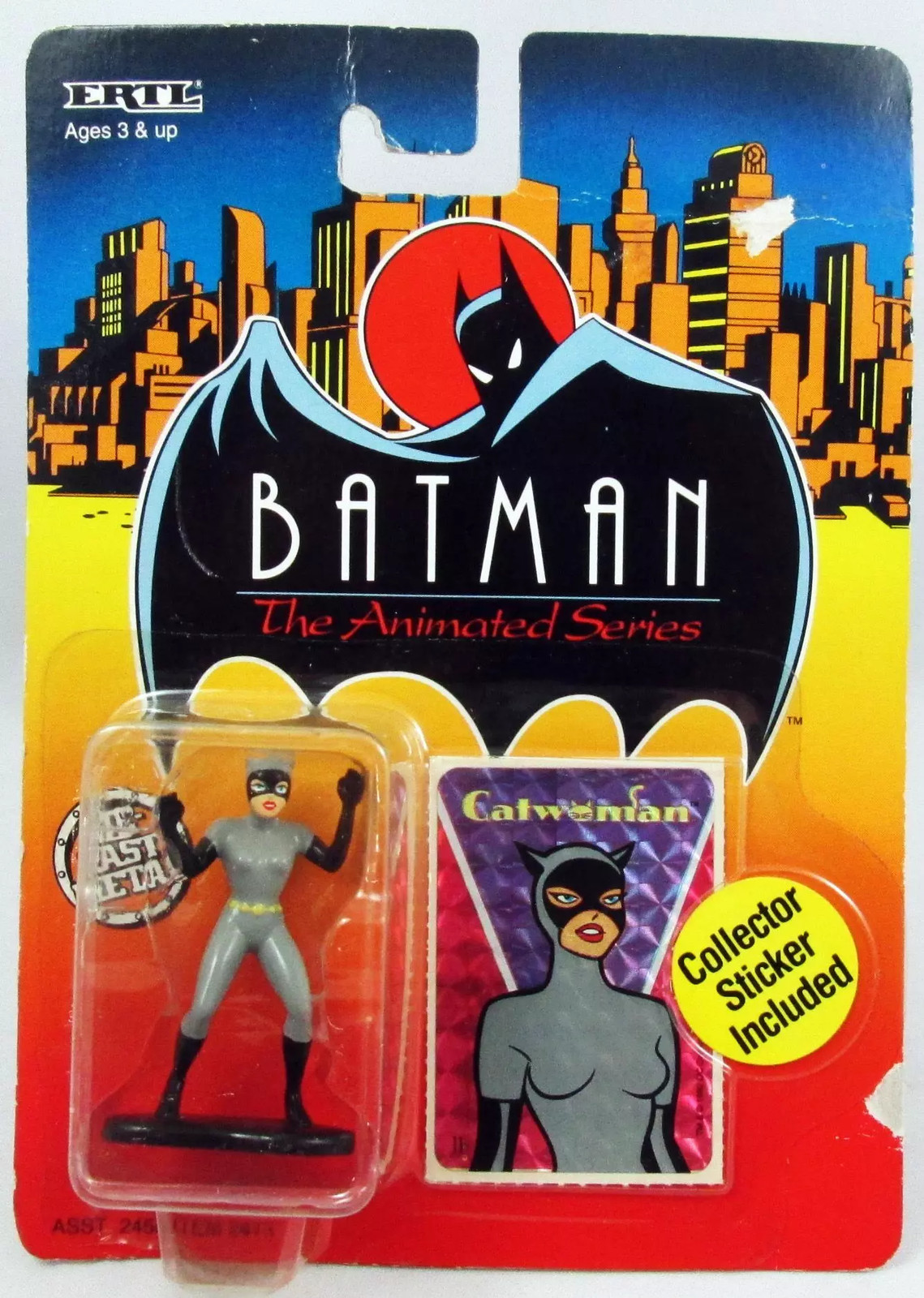 ERTL Batman Série animée Catwoman statuette rétro Die-Cast scellée