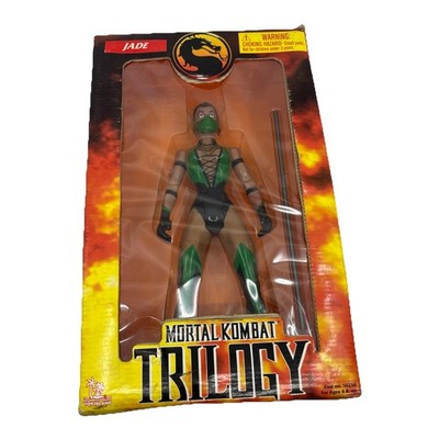 Vtg 1998 Toy Island Mortal Kombat Trilogy JADE 10 Inch Action