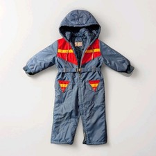 Vintage JC Penny's Snowsuit Youth Size 4 Excellent Condition With Hood 60s 70s