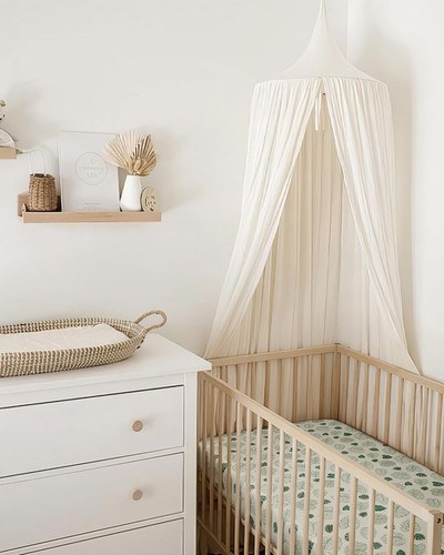 Muslin Crib Sheets for Girl Boy, Boho Neutral Soft Cotton Baby Sheet for 52''... - Foto 5 di 8