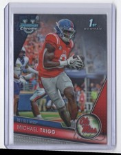 2023 Bowman Chrome U Base Michael Trigg Ole Miss Rebels #128 Bowman 1st