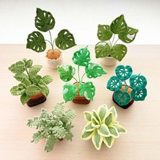 Handmade Crochet Plant: Monstera, Succulent, Fern