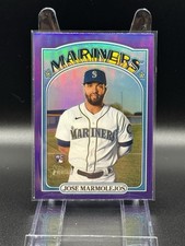 Jose Marmolejos 2021 Topps Heritage Chrome Purple Refractor RC #658 Mariners
