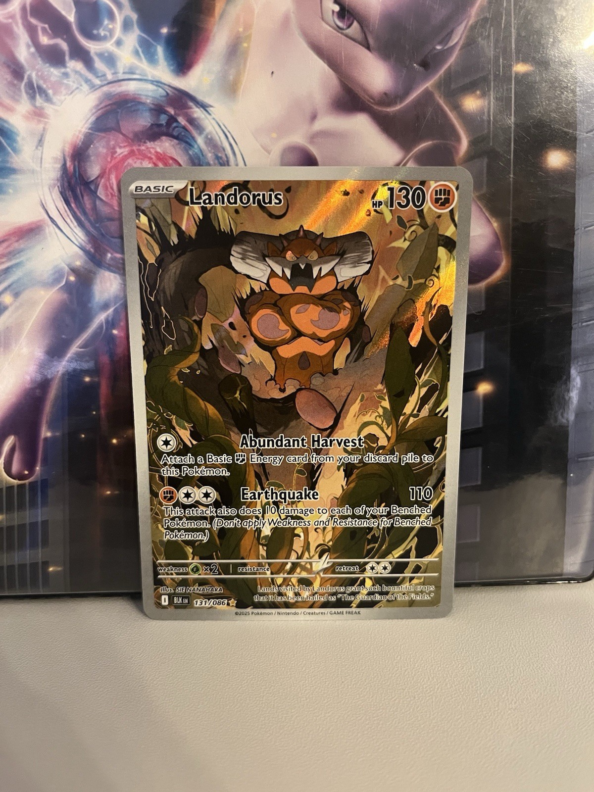 Pokemon TCG Landorus 131/086 English Illustration Rare Card, S&V