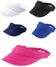Beechfield Sports Visor Cap CB41 mit Schirm Urlaub Sport Outdoor Tennis Hockey