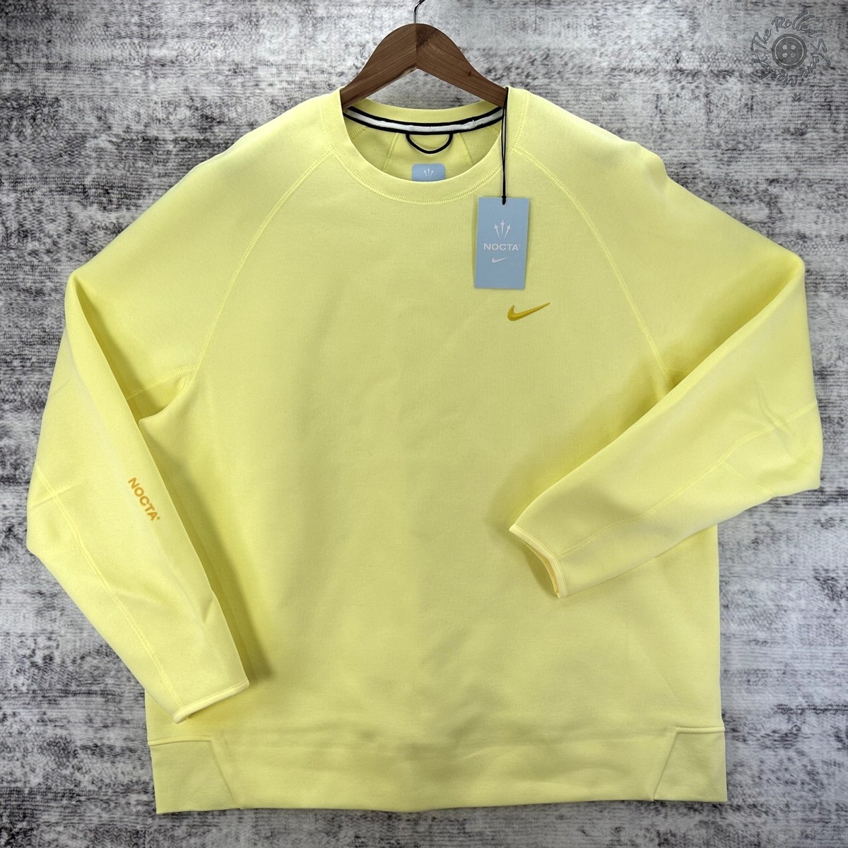 NWT Nike Nocta X Drake Tech Fleece Sweatshirt Yellow Men