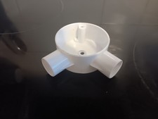 Job Lot Box of 20 Conduit 20mm Angle Boxes 2 Way White TS67058 CED Profix